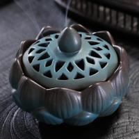 Traditional Ceramic Inserted Burner Incense Seat, Porcelain, handmade, for home and office & durable, 105x78mm, Sold By PC