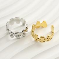 Stainless Steel Finger Ring 304 Stainless Steel Vacuum Ion Plating fashion jewelry & for woman 9mm Sold By PC