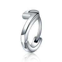 Titan Stahl Ohrring, Titanstahl, poliert, Modeschmuck & für Frau, Silberfarbe, 13x13mm, verkauft von PC