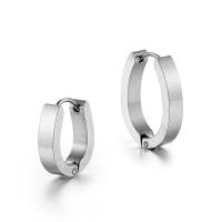 Stainless Steel Huggie Hoop Earring 304 Stainless Steel Donut polished fashion jewelry & Unisex original color Sold By PC