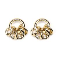 Zinc Alloy Drop Earrings Donut plated fashion jewelry & for woman nickel lead & cadmium free Sold By Pair