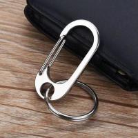 Stainless Steel Key Clasp, 304 Stainless Steel, hand polished, Unisex, original color, 76mm, 30mm, Sold By PC