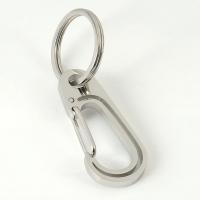 Stainless Steel Key Clasp, 304 Stainless Steel, portable & Unisex, original color, 65mm, Sold By PC