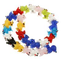 Animal Lampwork Beads, random style & DIY & mixed, Random Color, 17x12x12mm, 20PCs/Bag, Sold By Bag