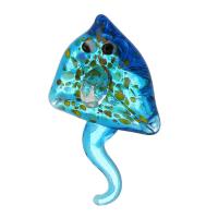 Fashion Lampwork Pendants DIY skyblue Approx 1mm Sold By Bag
