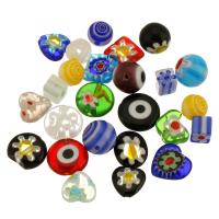 Lampwork Beads, random style & DIY & mixed, Random Color, 6*6*6.5mm-12*12*4mm, Hole:Approx 2.5mm, 20PCs/Bag, Sold By Bag