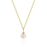 925 Sterling Silver Pearl Necklace with Freshwater Pearl with 1.96 inch extender chain plated for woman Length Approx 15.75 Inch Sold By PC