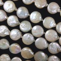 Barok ferskvandskulturperle Beads, Ferskvandsperle, du kan DIY, hvid, 18-19mm, Solgt Per Ca. 15 inch Strand