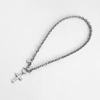Acryl Halskette, Zinklegierung, mit Acryl, Kreuz, plattiert, Modeschmuck & für Frau, keine, 30mm, Länge 52 cm, verkauft von PC
