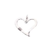 Tibetan Style Heart Pendants, antique silver color plated, Unisex & hollow, nickel, lead & cadmium free, 64x62mm, Approx 100PCs/Bag, Sold By Bag