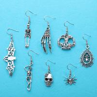 Zinc Alloy Drop Earring antique silver color plated & for woman nickel lead & cadmium free Approx Sold By Bag