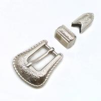 Zinc Alloy Belt Buckle plated three pieces & DIY nickel lead & cadmium free Sold By Set