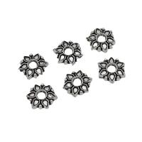 Tibetan Style Bead Cap, Flower, antique silver color plated, DIY, nickel, lead & cadmium free, 7.50mm, Approx 200PCs/Bag, Sold By Bag