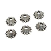 Tibetan Style Bead Cap, antique silver color plated, DIY, nickel, lead & cadmium free, 7mm, Approx 200PCs/Bag, Sold By Bag
