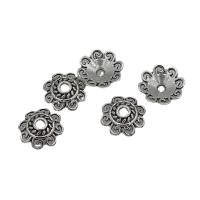 Tibetan Style Bead Cap, Flower, antique silver color plated, DIY & different size for choice, nickel, lead & cadmium free, Approx 200PCs/Bag, Sold By Bag