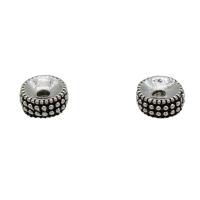 Tibetan Style Spacer Beads, Flat Round, antique silver color plated, DIY, nickel, lead & cadmium free, 7.50x4.50mm, Approx 100PCs/Bag, Sold By Bag