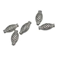 Tibetan Style Spacer Beads, antique silver color plated, DIY, nickel, lead & cadmium free, 7x15mm, Approx 100PCs/Bag, Sold By Bag