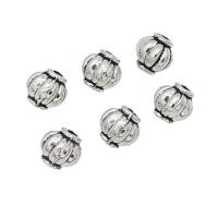 Tibetan Style Spacer Beads, Lantern, antique silver color plated, DIY, nickel, lead & cadmium free, 6x6mm, Approx 100PCs/Bag, Sold By Bag