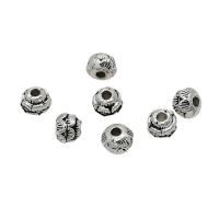 Tibetan Style Spacer Beads, antique silver color plated, DIY, nickel, lead & cadmium free, 5mm, Approx 100PCs/Bag, Sold By Bag