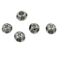 Tibetan Style Spacer Beads, Football, antique silver color plated, DIY, nickel, lead & cadmium free, 11mm, Approx 100PCs/Bag, Sold By Bag