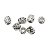 Tibetan Style Spacer Beads, barrel, antique silver color plated, DIY, nickel, lead & cadmium free, 7.50x8mm, Approx 100PCs/Bag, Sold By Bag