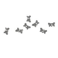 Tibetan Style Spacer Beads, Butterfly, antique silver color plated, DIY, nickel, lead & cadmium free, 10x6mm, Approx 100PCs/Bag, Sold By Bag