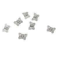 Tibetan Style Spacer Beads, Butterfly, antique silver color plated, DIY, nickel, lead & cadmium free, 15x11mm, Approx 100PCs/Bag, Sold By Bag