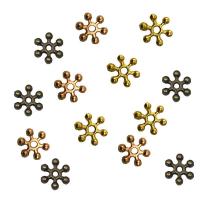 Zink Alloy Spacer Pärlor, Snowflake, plated, DIY, fler färger för val, nickel, bly och kadmium gratis, 6mm, Hål:Ca 2mm, 10000PC/Bag, Säljs av Bag
