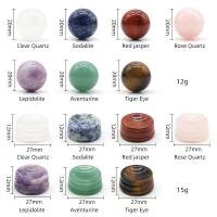Gemstone Ball Sphere, polished, 14 pieces, mixed colors, 14PCs/Box, Sold By Box