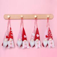 Hanging Ornaments, Non-woven Fabrics, handmade, mixed pattern & different styles for choice, 60x50x170mm, Sold By Set