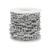 Nerezová ocel šperky řetěz, 304 Stainless Steel, DIY, Prodáno By m