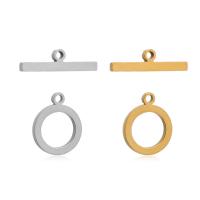 Stainless Steel Toggle Clasp 304 Stainless Steel plated 2 pieces & DIY 14mm 25mm Sold By Bag
