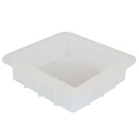 DIY Epoxy Mold Set, Silicone,  Square, white, 196x196mm, Sold By PC