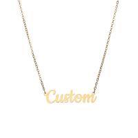 Edelstahl Schmuck Halskette, 304 Edelstahl, mit Verlängerungskettchen von 5cm, Alphabet-Buchstabe, Modeschmuck & für Frau, keine, Länge 45 cm, verkauft von PC