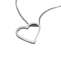 Nerezová ocel šperky náhrdelník, 304 Stainless Steel, s 5cm extender řetězce, Srdce, módní šperky & nastavitelný & pro ženy & dutý, více barev na výběr, 28x25x3mm, Délka 45 cm, Prodáno By PC