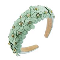 Hair Bands, Sponge, handmade, for woman & with rhinestone, more colors for choice, Sold By PC