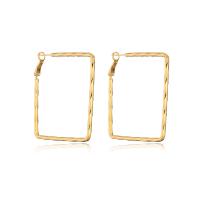 Brass Leverback Earring, real gold plated, fashion jewelry & for woman, more colors for choice, 50x50mm, Sold By Pair