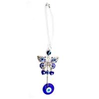 Hanging Ornaments Zinc Alloy with Lampwork Evil Eye plated fashion jewelry & Unisex 290mm Sold By PC