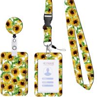 ABS Plastic Lanyard Card Holder, with Polyester, Elephant, portable & Unisex, more colors for choice, 450x20mm, Sold By Set