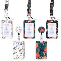 ABS Plastic Lanyard Card Holder, with Polyester Cord, portable & Unisex, more colors for choice, 400x20mm, Sold By Set