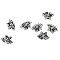 Tibetan Style Flower Beads, antique silver color plated, DIY, nickel, lead & cadmium free, 12x8mm, Approx 100PCs/Bag, Sold By Bag