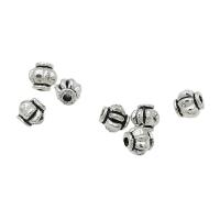 Tibetan Style Spacer Beads, Lantern, antique silver color plated, DIY, nickel, lead & cadmium free, 4mm, Approx 100PCs/Bag, Sold By Bag