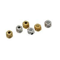 Zinc Alloy Spacer Beads Polygon plated DIY nickel lead & cadmium free 3.50mm Approx Sold By Bag