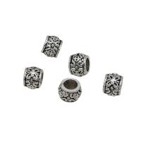 Tibetan Style Spacer Beads, barrel, antique silver color plated, DIY, nickel, lead & cadmium free, 8x6mm, Approx 100PCs/Bag, Sold By Bag