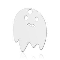 Stainless Steel Pendants, 304 Stainless Steel, Ghost, Galvanic plating, Unisex, more colors for choice, 9.50x12.50mm, Approx 10PCs/Bag, Sold By Bag