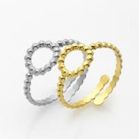 Stainless Steel Finger Ring 304 Stainless Steel Vacuum Ion Plating fashion jewelry & for woman 10mm 2*1.5mm Sold By PC