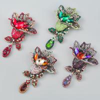 Rhinestone náušnice, Zinek, módní šperky & pro ženy & s drahokamu, více barev na výběr, 98x26mm, Prodáno By PC