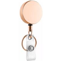 Zinc Alloy Badge Holder rose gold color plated portable & Unisex & retractable Sold By PC