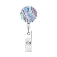 ABS Plastic Badge Holder Round Unisex & retractable Sold By PC