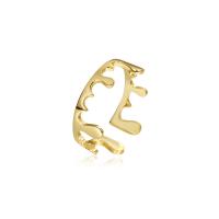 Sterling Silver Jewelry Finger Ring, 925 argento sterlina, placcato color oro, Regolabile & per la donna, 19.70mm, Venduto da PC